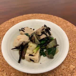 高野豆腐とひじきの煮物　離乳食に！